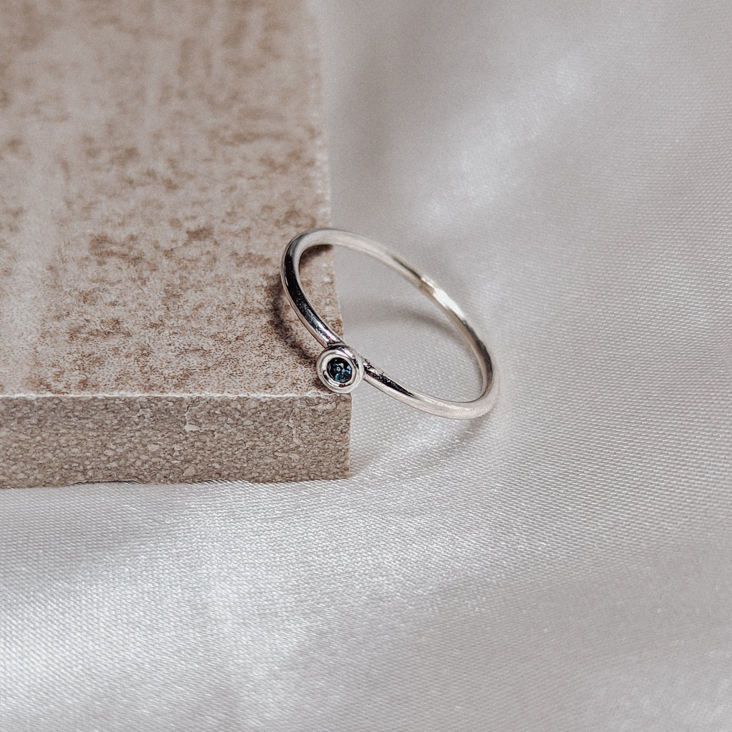 Tiny dot ring - 100% recycled sterling silver